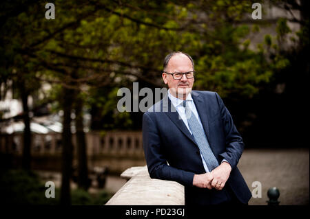 Bart De Smet, amministratore delegato di una società di assicurazioni Ageas (Belgio, 05/04/2017) Foto Stock