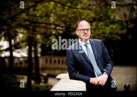 Bart De Smet, amministratore delegato di una società di assicurazioni Ageas (Belgio, 05/04/2017) Foto Stock