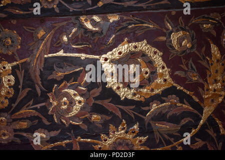 Arte floreale pattern esempio del tempo ottomano Foto Stock