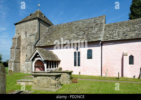 St Marys chiesa normanna, Kempley, Newent, Gloucestershire Foto Stock