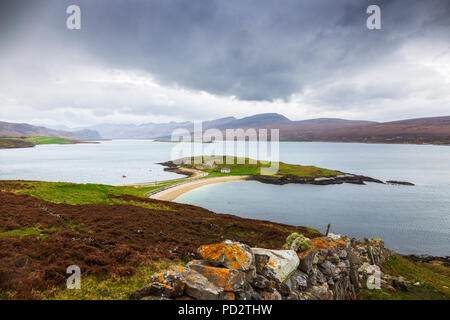 Viewpoint Heilam Lairg a Loch Eriboll Foto Stock