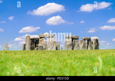 Paesaggio di Stonehenge England Regno Unito, sito patrimonio mondiale dell'UNESCO. Foto Stock