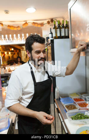 Agua pela Barba ristorante, Lisbona, Portogallo Foto Stock