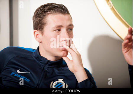Club Brugge calciatori Hans Vanaken (Belgio, 02/02/2017) Foto Stock