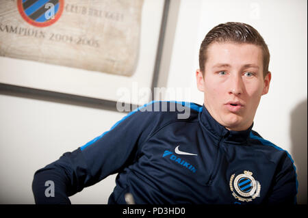 Club Brugge calciatori Hans Vanaken (Belgio, 02/02/2017) Foto Stock