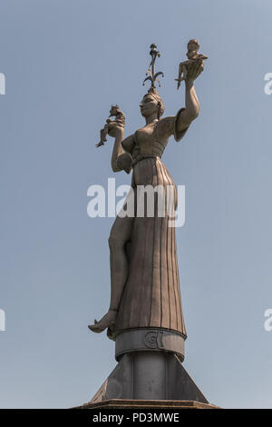 Imperia, statua di Peter Lenk, Costanza, costanza, Lago di Costanza, Baden-Wuerttemberg Foto Stock