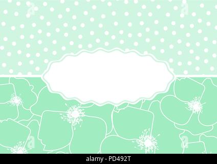 Scheda Vintage con rosa canina. I contorni dei fiori Illustrazione Vettoriale