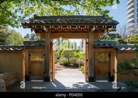 Giardino giapponese nel Giardino Botanico a Denver, in Colorado Foto Stock