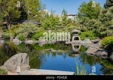 Giardino giapponese nel Giardino Botanico a Denver, in Colorado Foto Stock