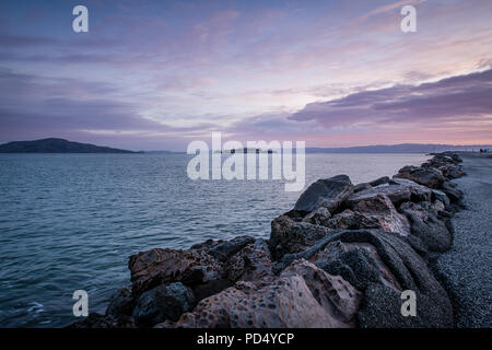 Yacht Harbor all'alba Foto Stock