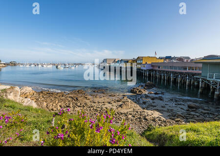 Monterey del vecchio Pontile del Pescatore Foto Stock