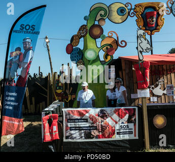 Solidarité, SOS méditerranée,Aquarius, solidarietà, SOS mediterraneo, Aquarius, Foto Stock