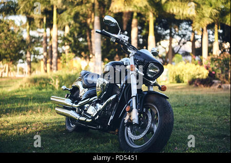 MERIDA, YUC/MESSICO - Feb 12, 2017: Suzuki Boulevard M50 moto 805cc V-Twin motore, per esterno Foto Stock