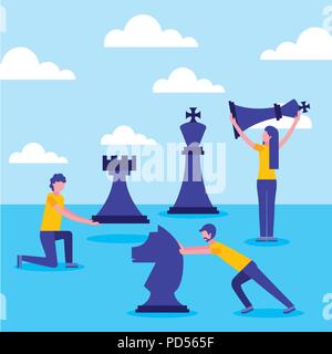 La gente di affari nozione Illustrazione Vettoriale