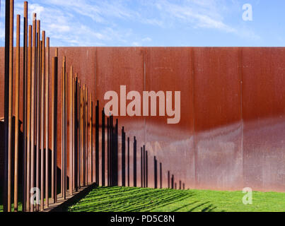 Il Memoriale del Muro di Berlino sito Foto Stock