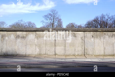 Il Memoriale del Muro di Berlino sito Foto Stock