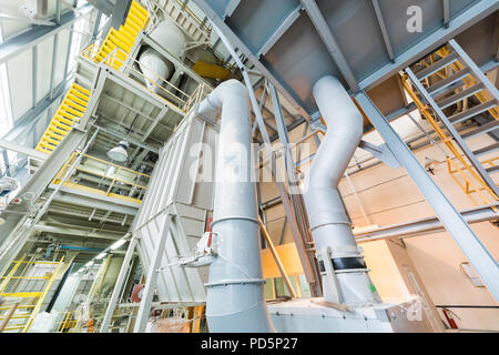 Stabilimento di produzione di ampia lente di messa a fuoco Foto Stock