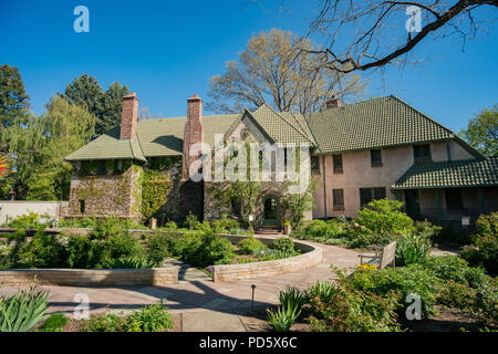 Pomeriggio Vista della bellissima Denver Botanic Gardens, Colorado Foto Stock