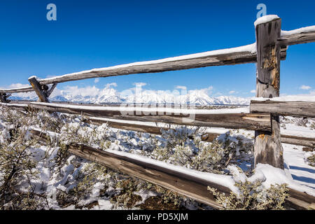 Grand Teton Mountain Range Foto Stock