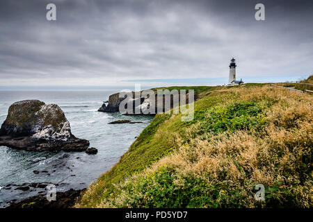 Yaquina Capo Faro Foto Stock