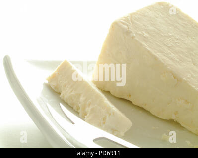 Cheshire porzione di formaggio Foto Stock