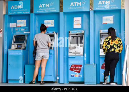 Macchina banca , Chiang Mai, Thailandia Foto Stock