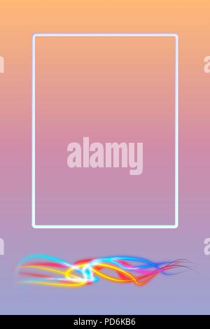 Set of trendy flat geometric banner background. Vivid colors and shapes. Colorful banner design for text Foto Stock