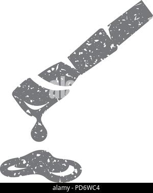 Icona grunge - pennello Illustrazione Vettoriale