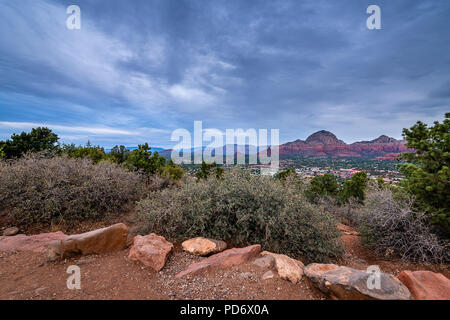 Aeroporto di Sedona Mesa si affacciano Foto Stock