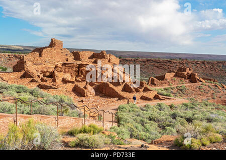 In Arizona, Wupatki National Monument, Wupatki Pueblo Foto Stock