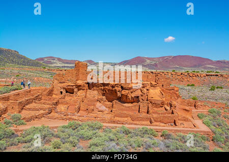 In Arizona, Wupatki National Monument, Wupatki Pueblo Foto Stock