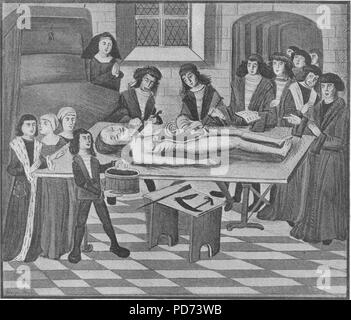 Anatomia xiv secolo. Foto Stock