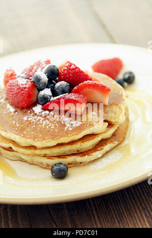 Stile americano pancake Foto Stock