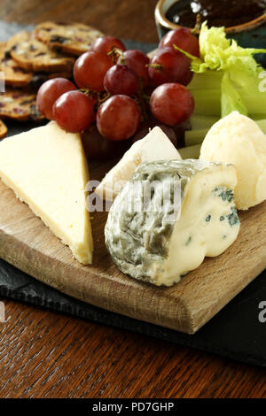 Formaggio misto selezione Foto Stock