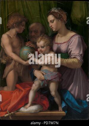 Andrea del Sarto - La Sacra Famiglia con San Giovannino Battista Foto Stock