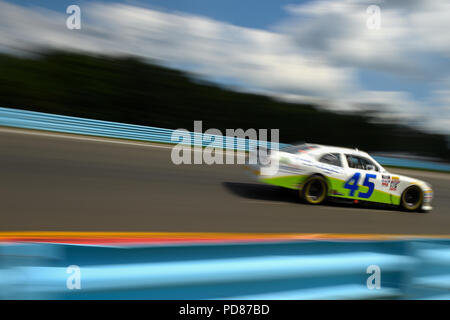 4 agosto 2018: Xfinity NASCAR driver della serie Josh Bilicki (45) durante la NASCAR XFINITY serie mostra Zippo 200 al Glen Sabato, 4 agosto 2018 a Watkins Glen International in Watkins Glen, New York. Ricca Barnes/CSM Foto Stock