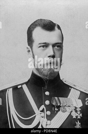 Lo Zar Nicola II di Russia. 1868-1918. L'ultimo imperatore della Russia. Foto Stock