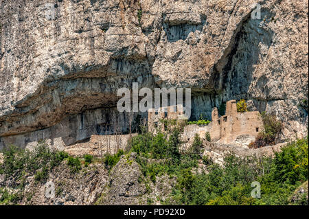 Italia Trentino Castello San Gottardo sopra Mezzocorona Foto Stock