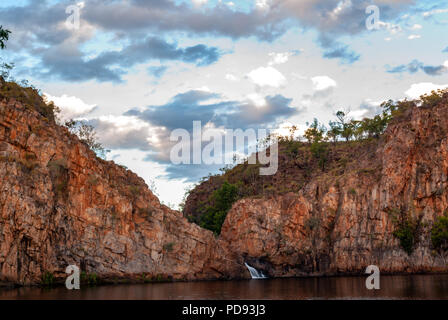 EDITH FALLS, Nitmiluk National Park, il Territorio del Nord, l'AUSTRALIA Foto Stock