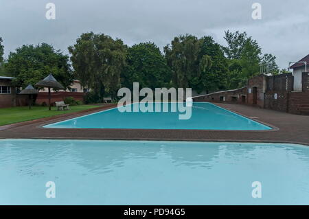 Giardino Lago/stagno con acqua fredda in Sabie, Sud Africa Foto Stock