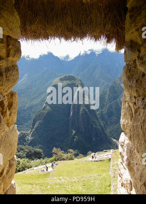 Paesaggio in Machu Picchu, Perù Foto Stock