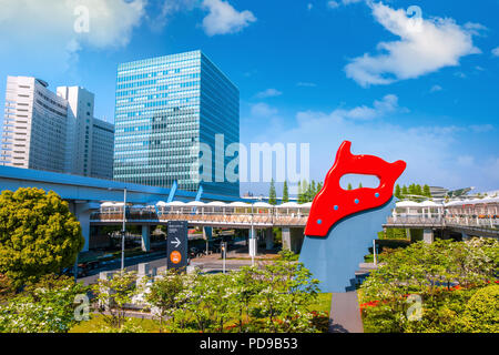 TOKYO, Giappone - 19 Aprile 2018: Tokyo Big Sight ufficialmente conosciuta come Tokyo International Exhibition Center in Odaiba è il più grande Covention Center in J Foto Stock