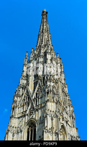 Torre Sud, dettaglio, la cattedrale di Santo Stefano a Vienna, in Austria Foto Stock