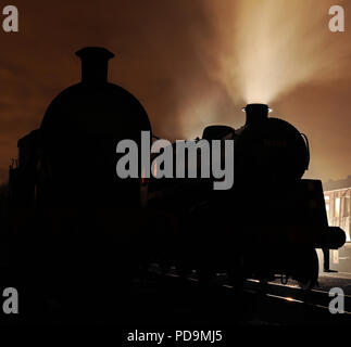 49395 & 76084 su Buckley pozzetti capannone seppellire il 17.1.14 Foto Stock