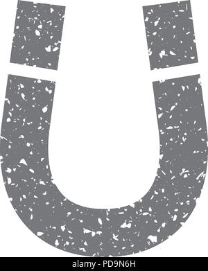 Icona grunge - magnete Illustrazione Vettoriale