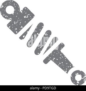 Icona grunge - Shock arbsorber Illustrazione Vettoriale