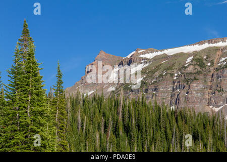 Perso il picco dei laghi lungo la muraglia cinese nel deserto Flattops del Colorado. Foto Stock