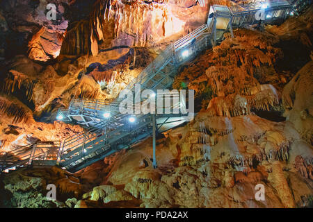 Di Su Mannau grotta è situata nel territorio del comune di Fluminimaggiore nel sud della Sardegna. Foto Stock