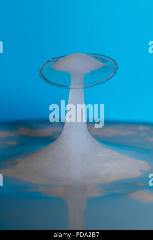 Fotografia Waterdrop creazione di arte splash Foto Stock