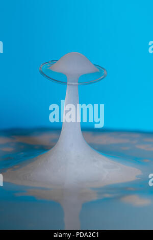 Fotografia Waterdrop creazione di arte splash Foto Stock